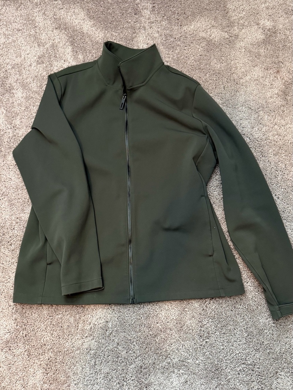 32 Degrees Men’a Dark Olive Zip-Front Utility Jacket